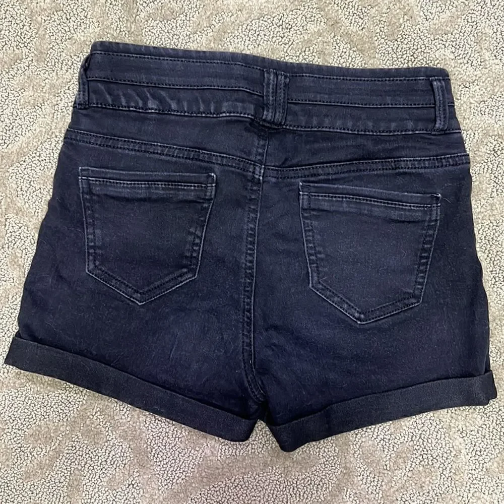 Blue Spice Juniors Size 1 Black Jean Shorts- SOFT!!!